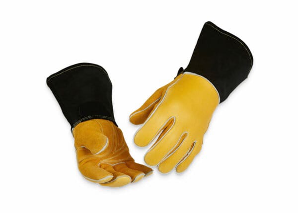 Goatskin MIG Welding Gloves Pakistan | Export Quality | Ocean Gloves ocean-gloves-goatskin-mig-welding-premium-heat-protection-en388-export