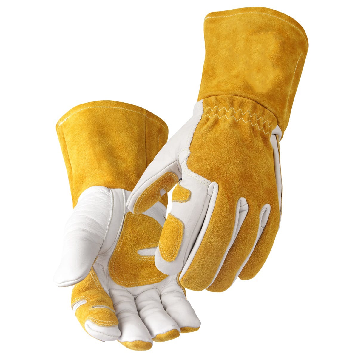 MIG Welding Gloves Supplier Sialkot | Export Quality | Ocean Gloves ocean-gloves-mig-welding-reinforced-palm-supplier-sialkot-en388-export