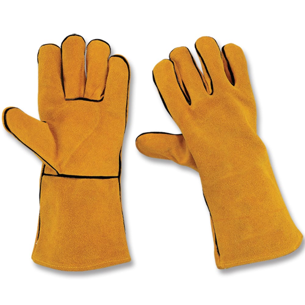 Split Leather Stick Welding Gloves for High Heat – Sialkot Export Quality ocean-gloves-split-leather-welding-high-heat-sialkot-en388-export