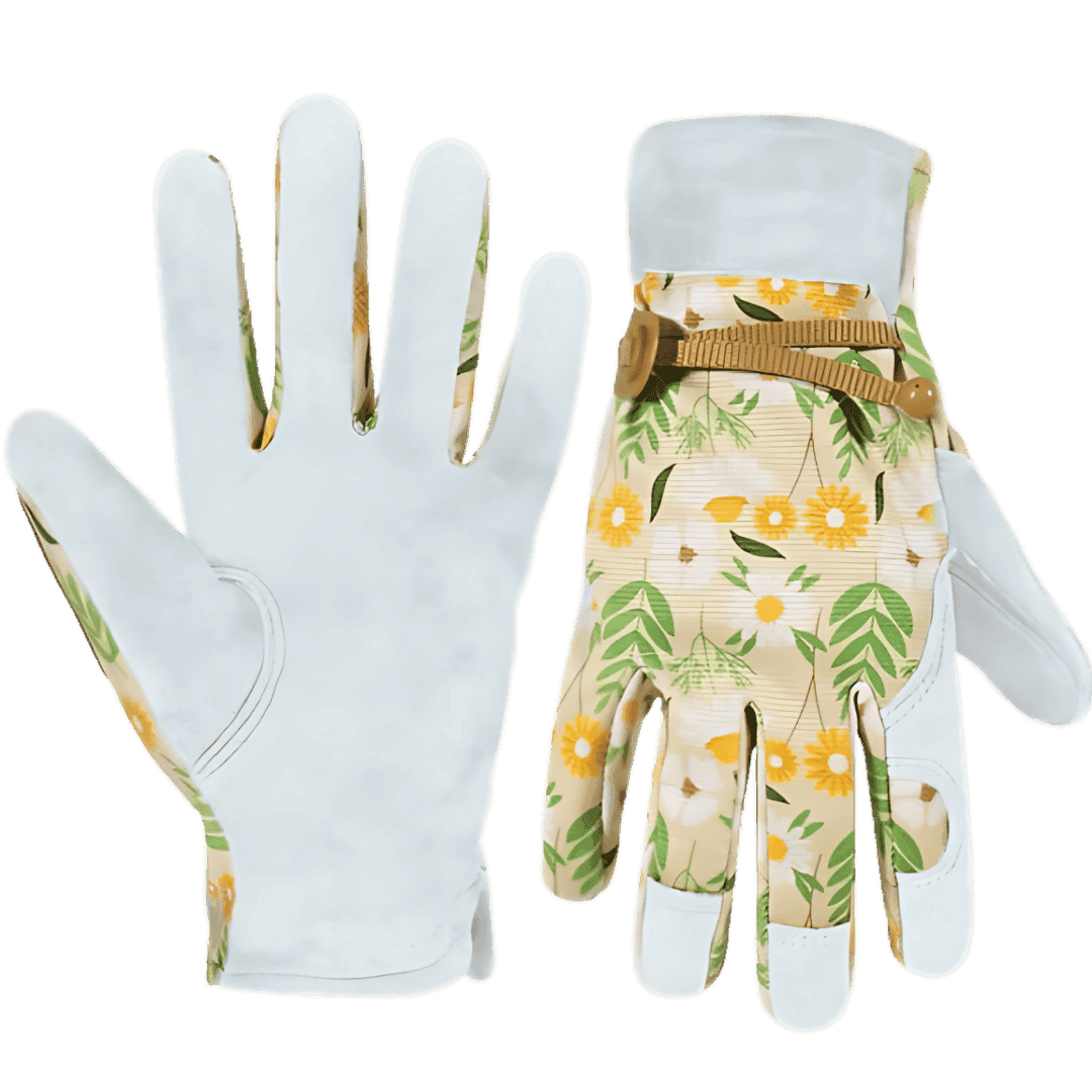 Gardening Gloves With Goat Leather and Breathable Cotton ocean-gloves-premium-goat-leather-palm-floral-gardening-glove-sialkot-en388-export