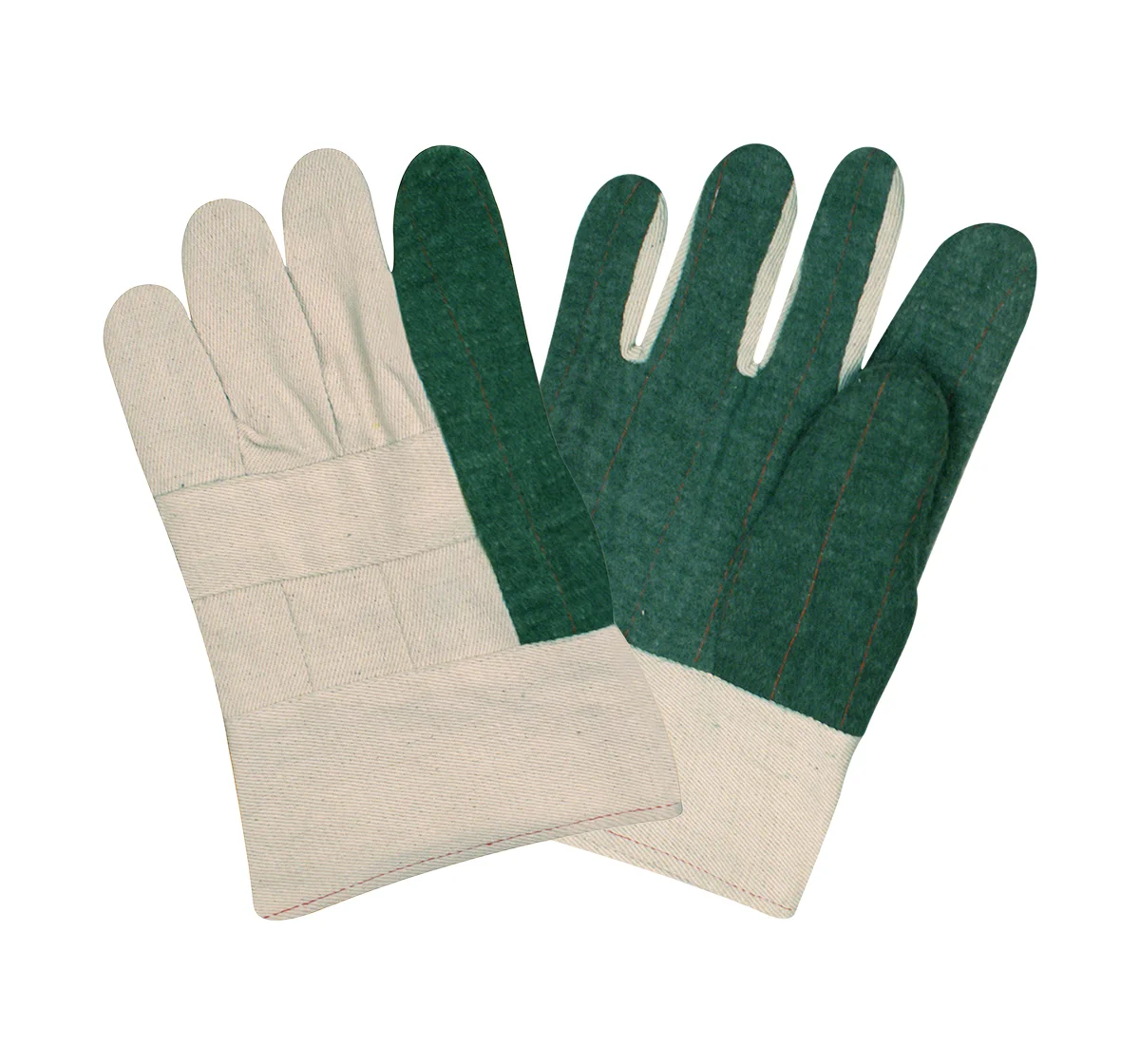 Heat Resistant Green Hotmill Gloves – Ocean Gloves Corporation Green Hotmill Gloves with band top cuff and quilted palm for industrial heat protection