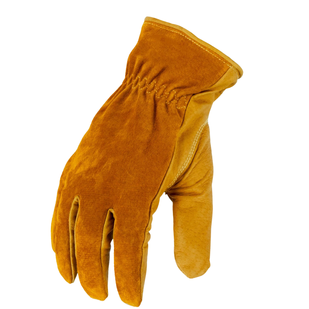 Leather-Cut-Resistant-Drivers-Glove-ANSI-A4 A high-quality leather cut resistant drivers glove with a goatskin palm and a cowhide suede back.