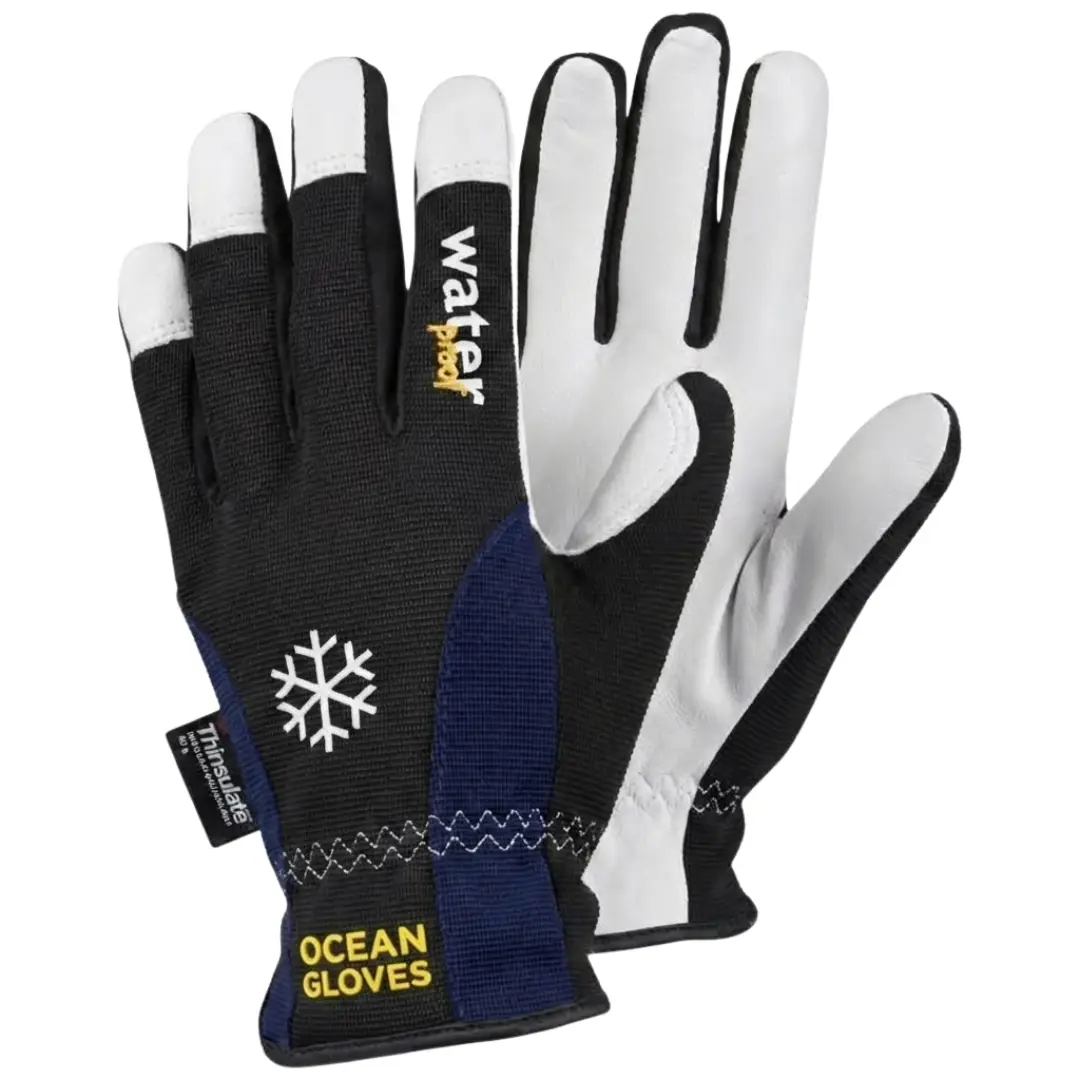 OC-LAG-103 Extreme Cold Freezer Glove Extreme Cold Freezer Gloves OC-LAG-103 with Hi-Vis back and Goatskin palm manufactured by Ocean Gloves.